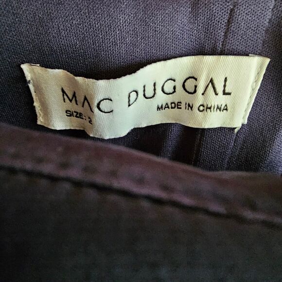 Mac Duggal Navy One-Shoulder Maxi Dress - Picture 8 of 11